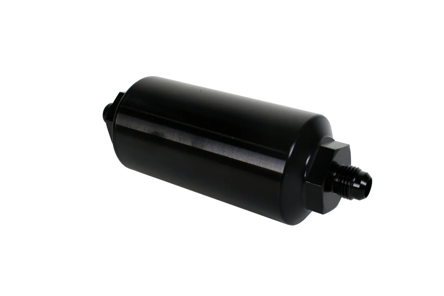 10 Micron Black Fuel Filter with Male AN-06 Ports & Microglass Element