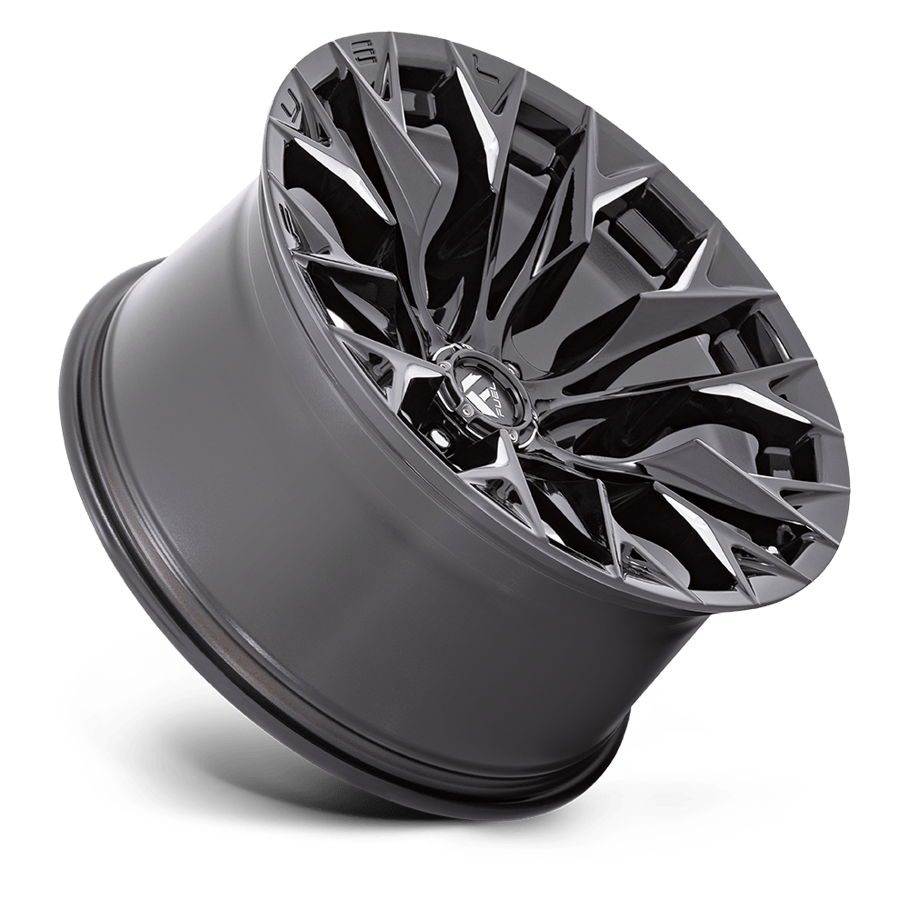 Fuel Wheels | FLAME | GLOSS BLACK MILLED