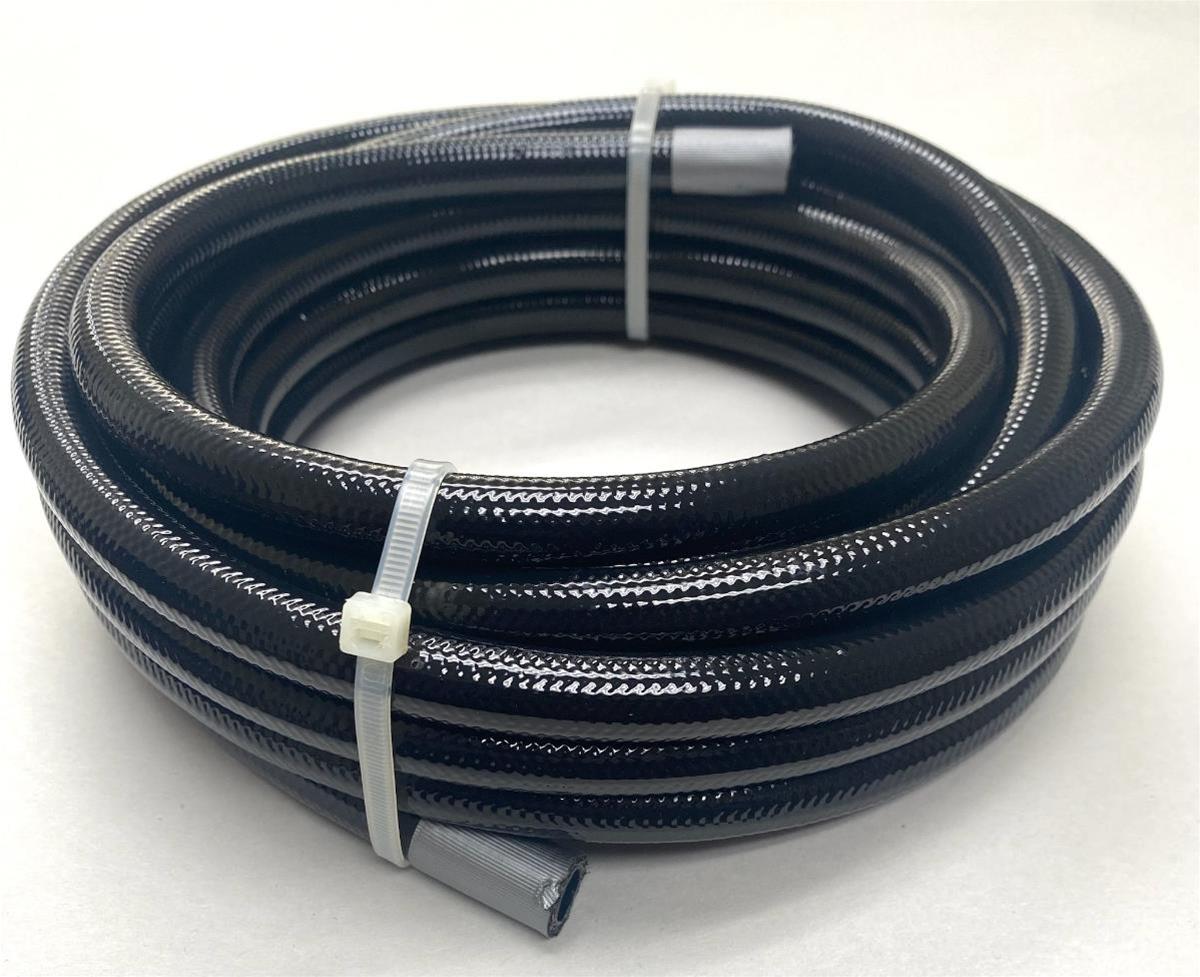 Fragola Performance Systems 6000 Series PTFE-Lined Braided Stainless Hoses – BLACK Front View