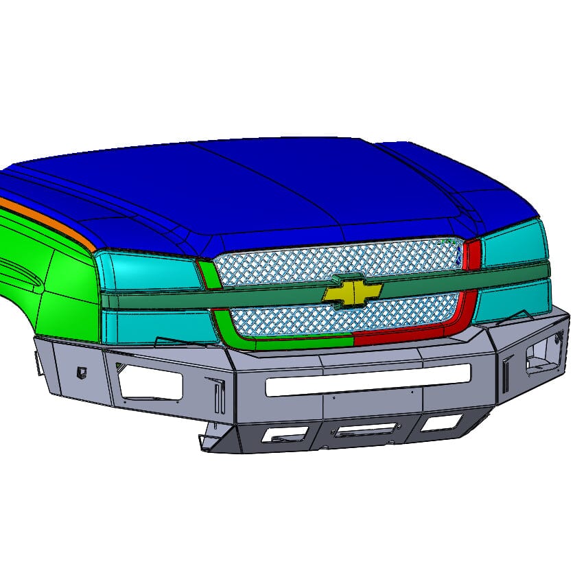 2003-2007 CHEVY SILVERADO 1500 OCTANE FRONT WINCH BUMPER