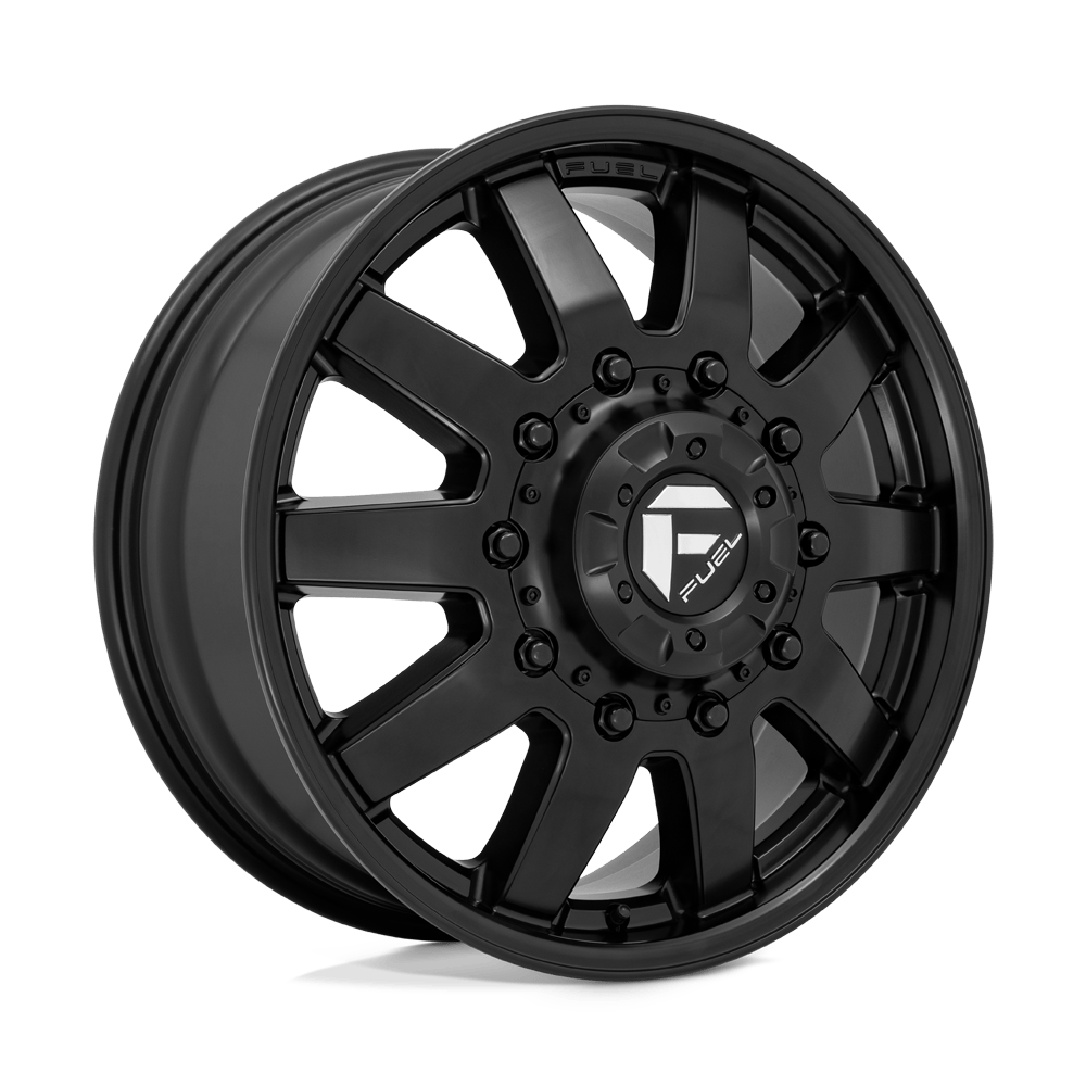 Fuel Wheels | MAVERICK DUALLY Front View Black