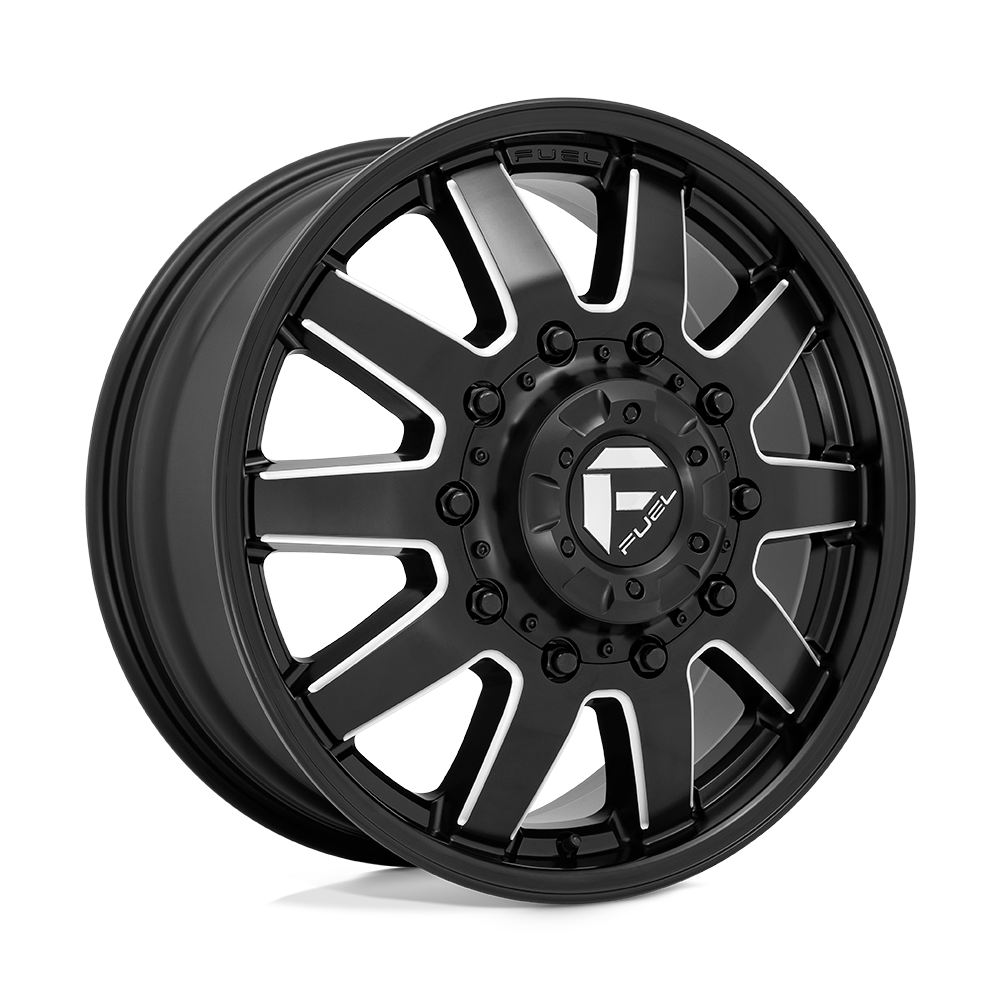 Fuel Wheels | MAVERICK DUALLY Front View Black