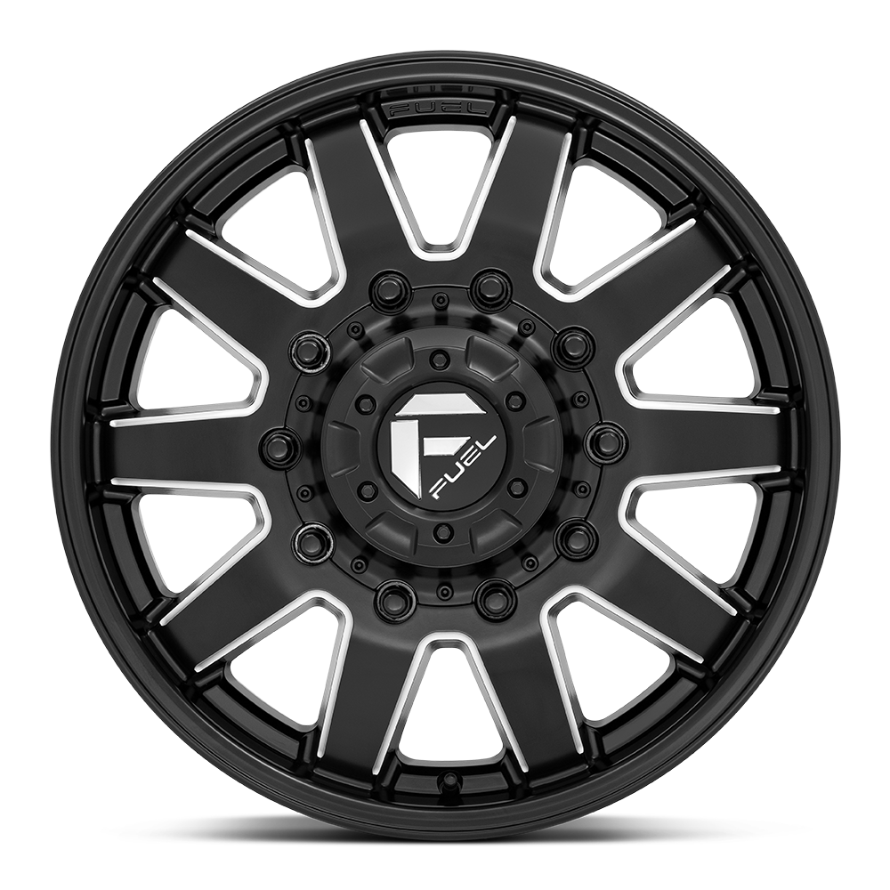 Fuel Wheels | MAVERICK DUALLY Front View Black