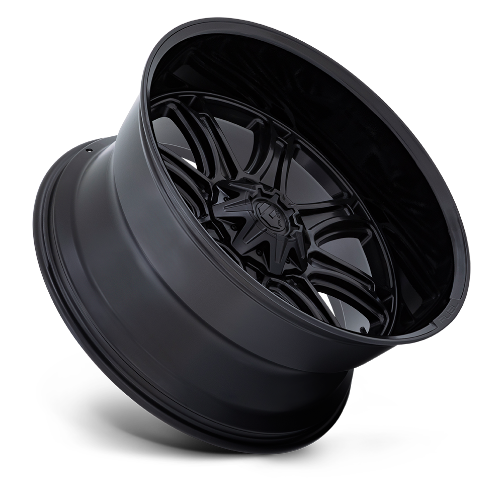 Fuel Wheels | DARKSTAR | MATTE BLACK W/ GLOSS BLACK LIP