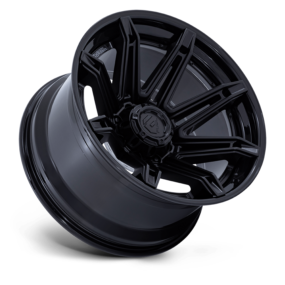 Fuel Wheels | BRAWL | MATTE BLACK W/ GLOSS BLACK LIP