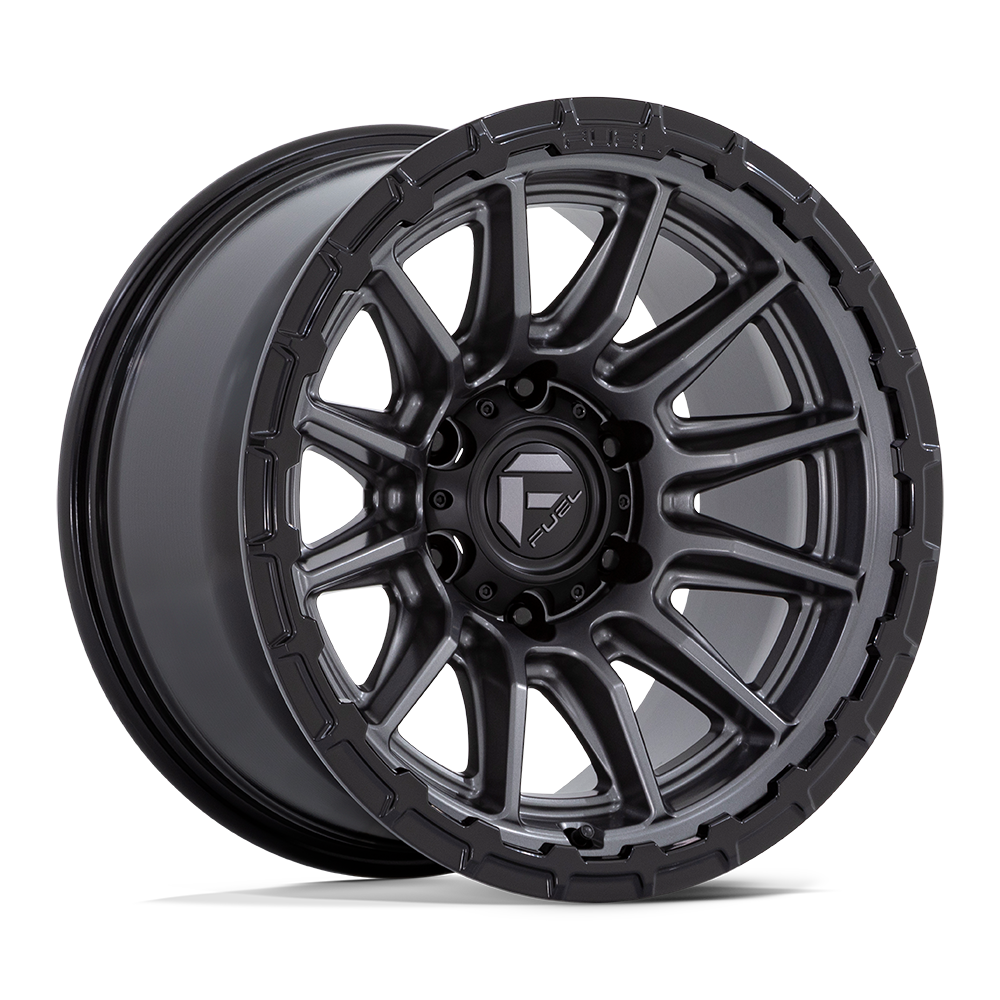 Fuel Wheels | PISTON Front View Black