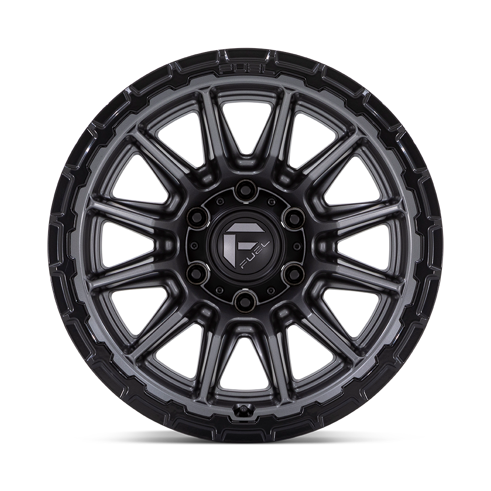 Fuel Wheels | PISTON Front View Black