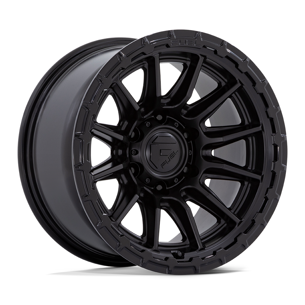 Fuel Wheels | PISTON Front View Black