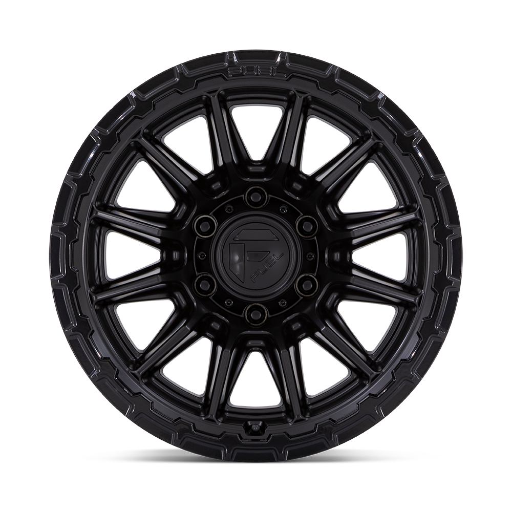 Fuel Wheels | PISTON Front View Black