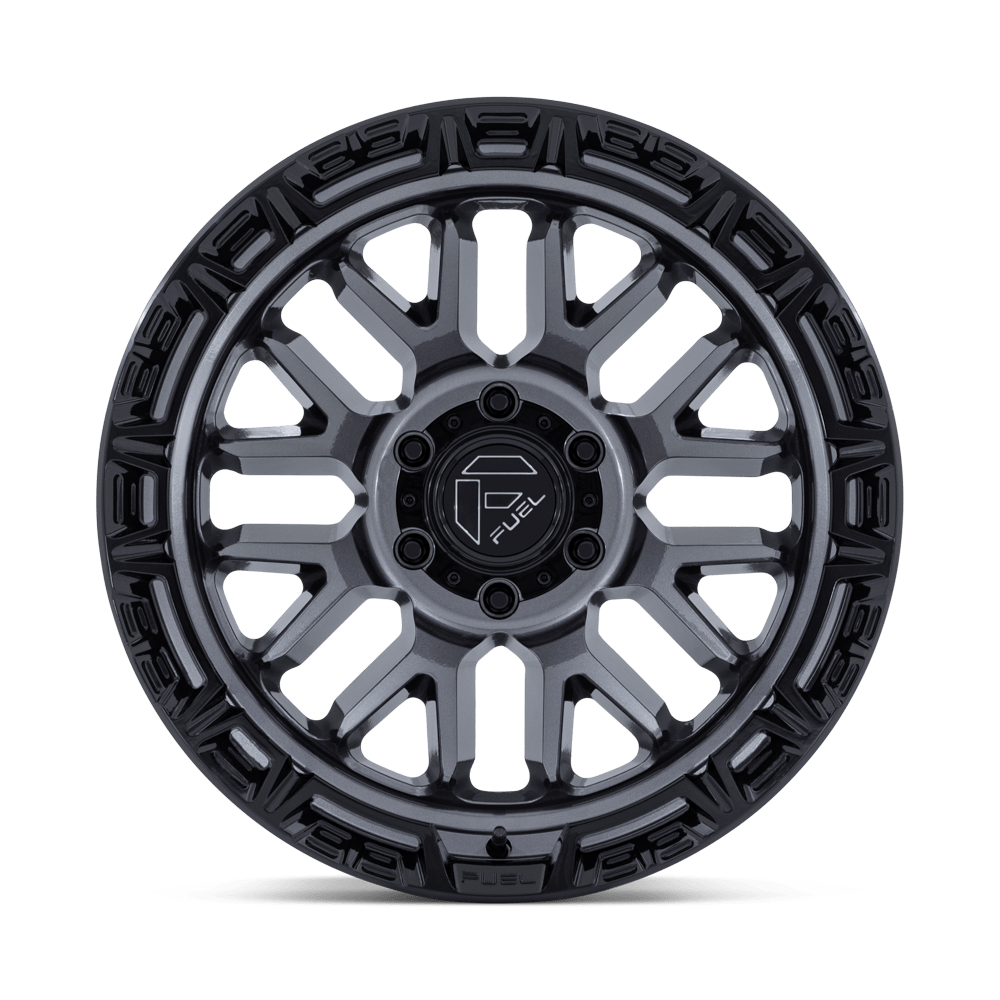 Fuel Wheels | RAIL Front View Black