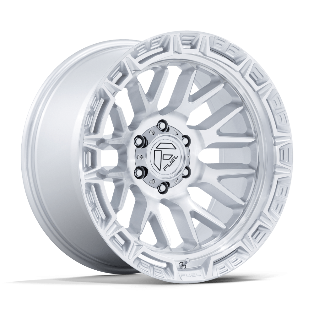 Fuel Wheels | RAIL Front View Silver