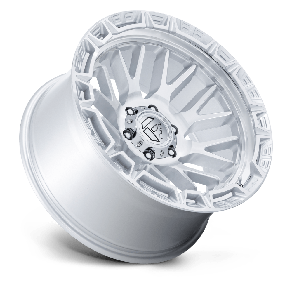 Fuel Wheels | RAIL Front View Silver