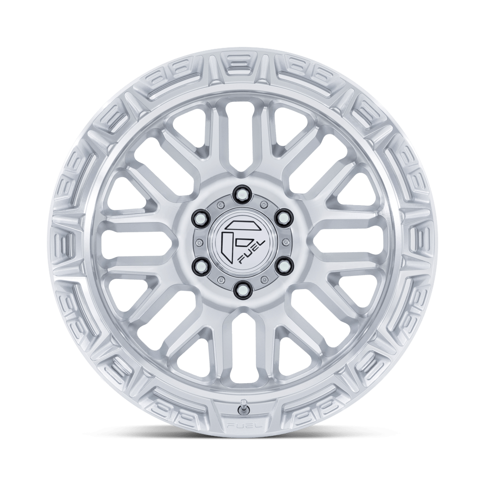 Fuel Wheels | RAIL Front View Sivler