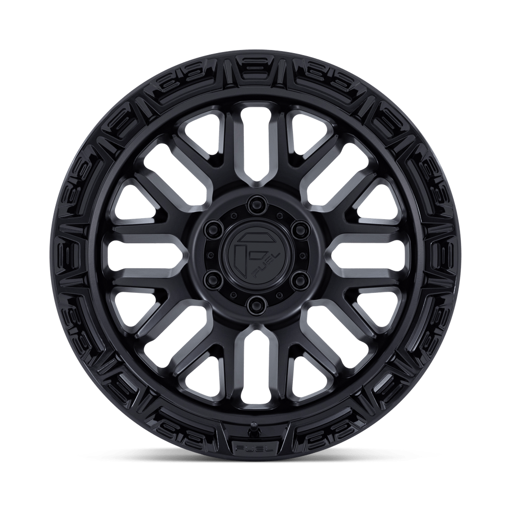 Fuel Wheels | RAIL Front View Black