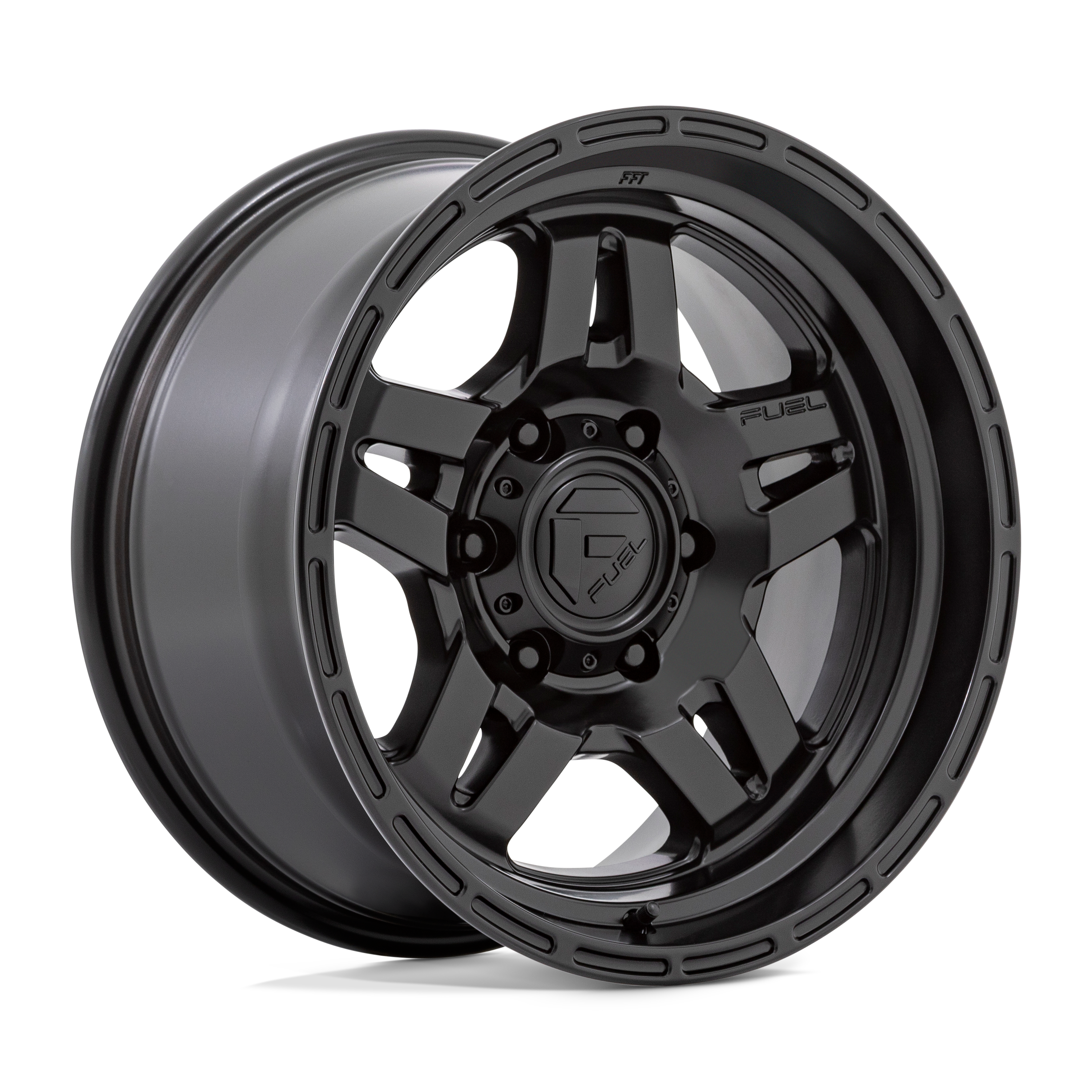 Fuel Wheels | OXIDE Front View Black