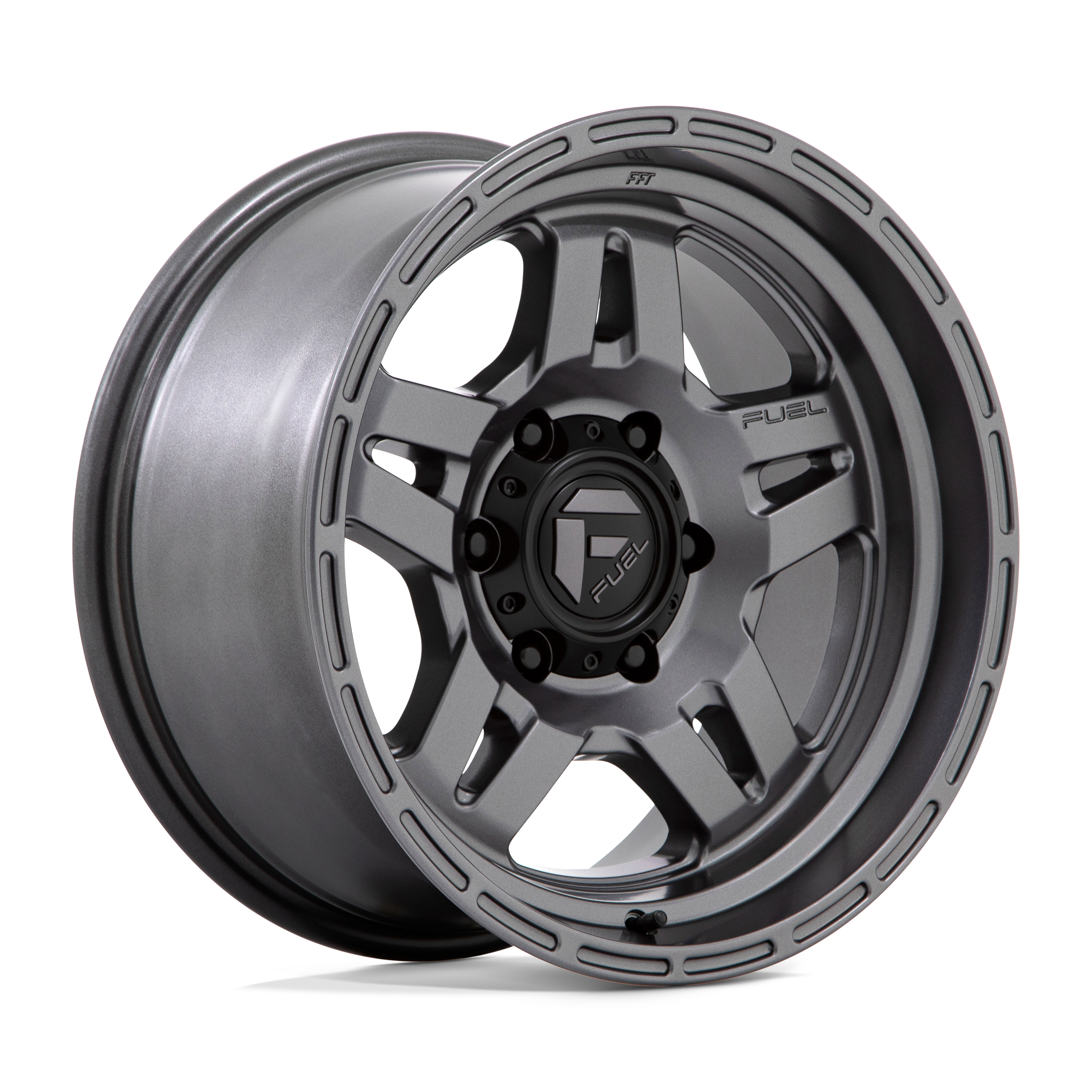 Fuel Wheels | OXIDE Front View Grey