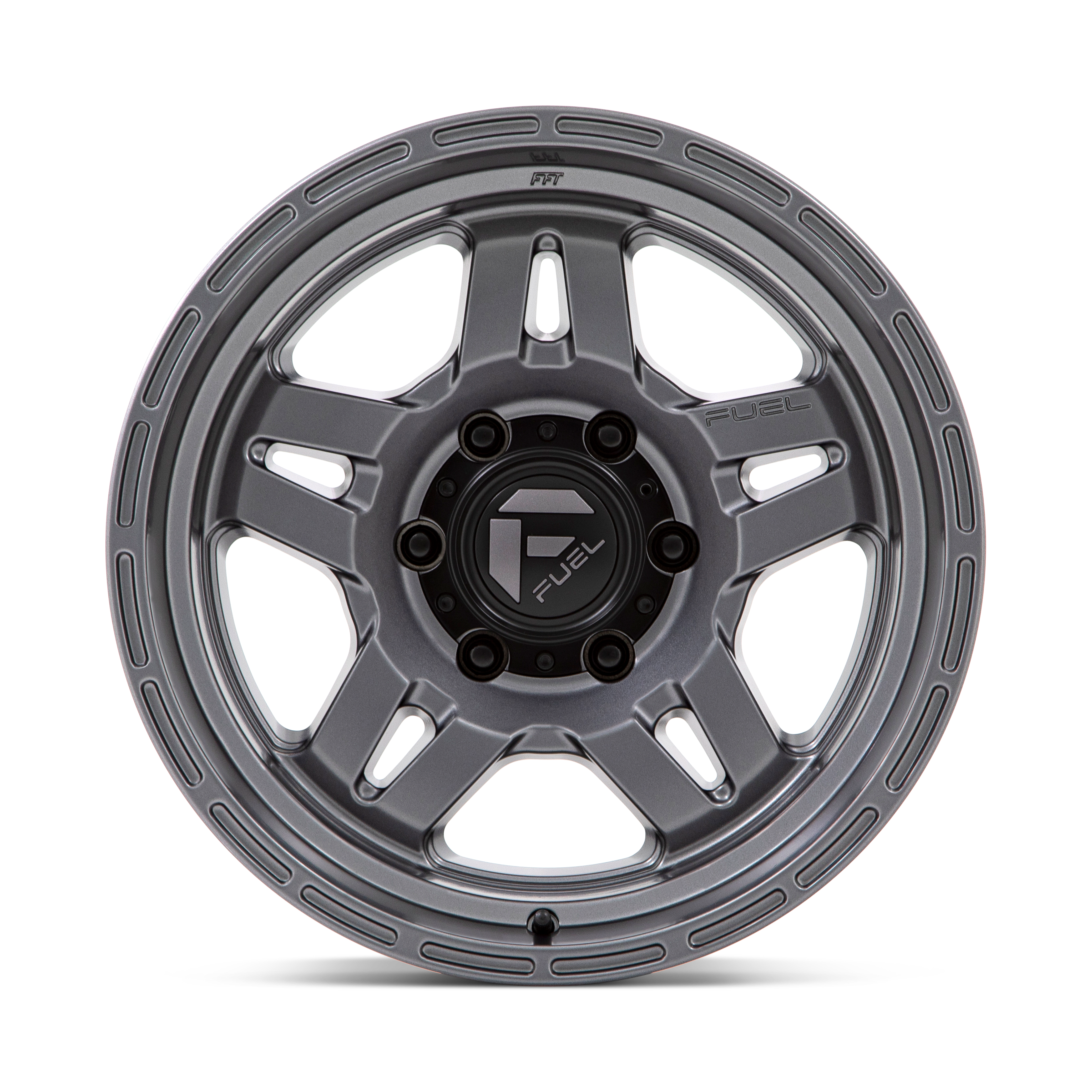 Fuel Wheels | OXIDE Front View Grey