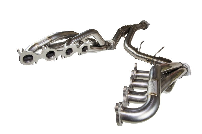 1-3/4" Header and Catted Connection Kit. 2011-2014 Ford F150 Coyote 5.0L 4V. Front View