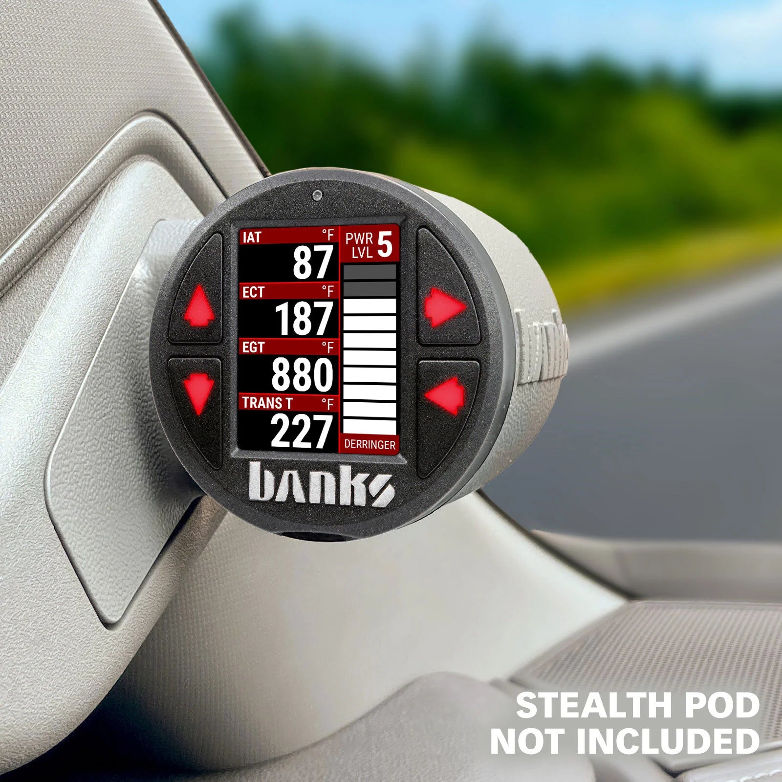 Derringer High Output Tuner with iDash Pro or iDash Data Pro Front View