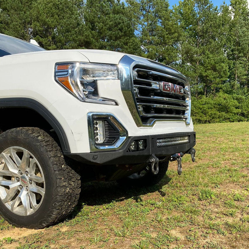 2019-2021 GMC SIERRA 1500 OCTANE FRONT WINCH BUMPER Front View