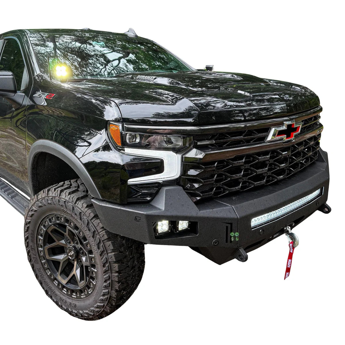 2023-2025 CHEVY 1500 ZR2 OCTANE FRONT WINCH BUMPER Front View