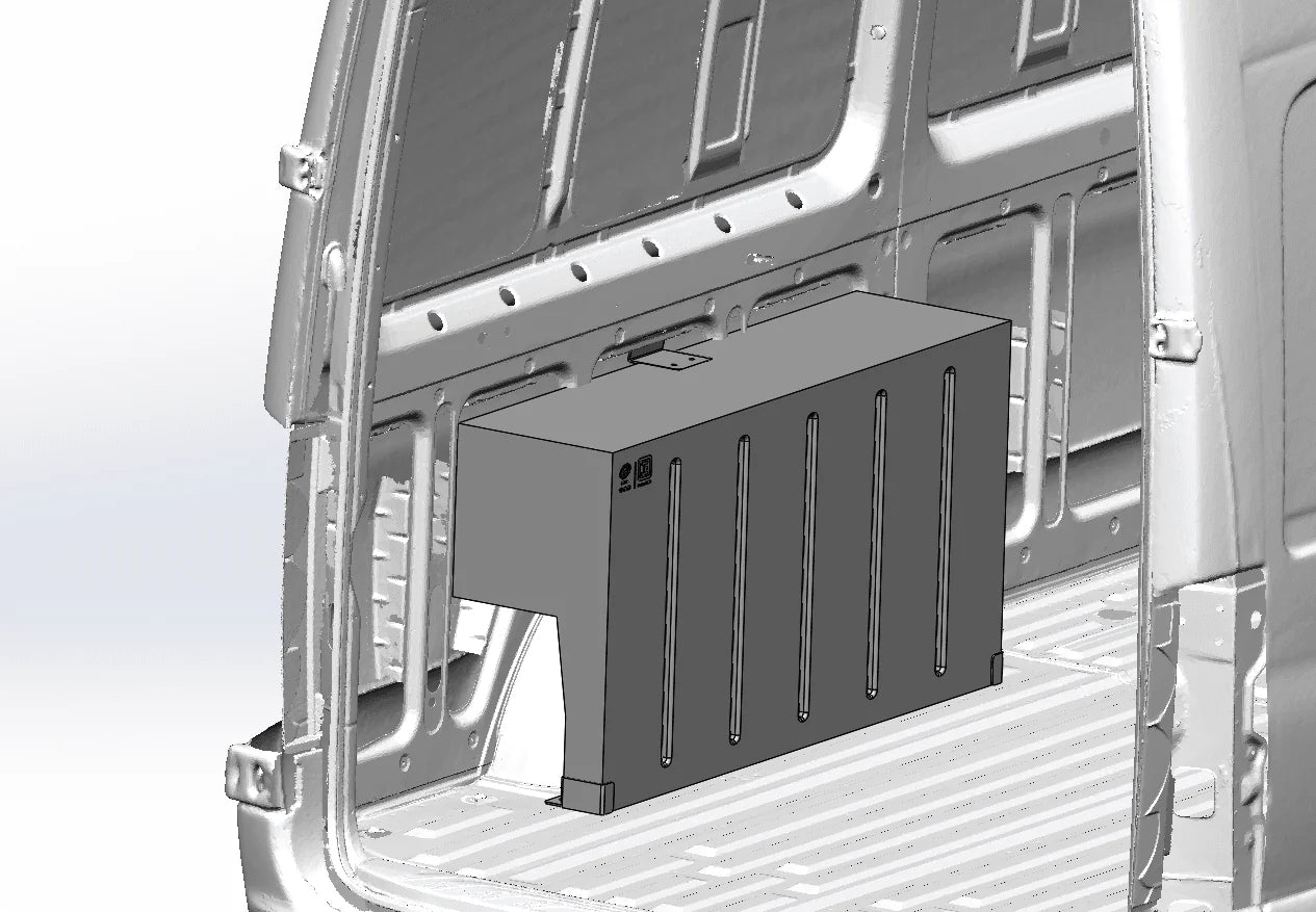 Wheel Well Water Tank Front View
