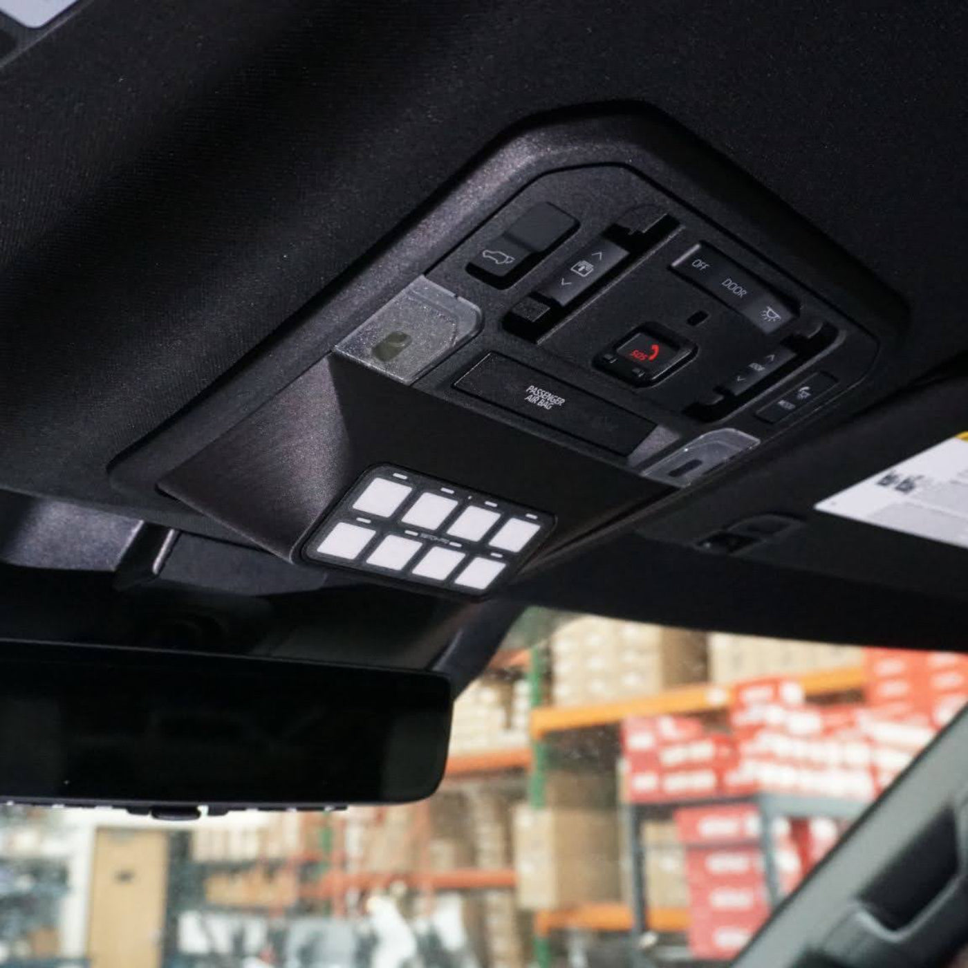 SDHQ Built Toyota Overhead Switch Pros Keypad Mount for the 22+ Tundra, 23+Sequoia, 24+ Tacoma, 25+ 4Runner - installed 