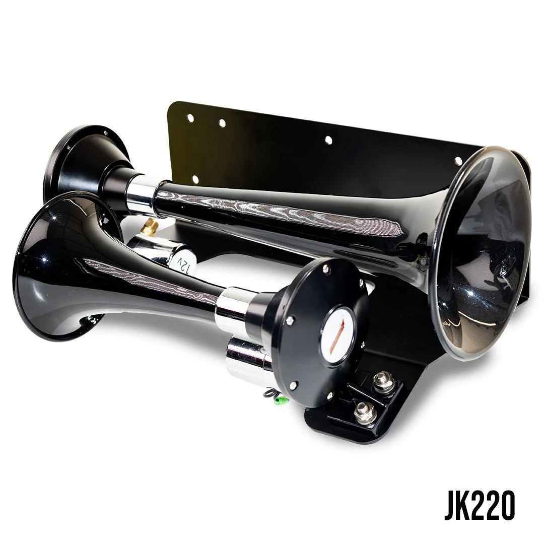 2007-2018 Jeep Wrangler JK & JKU Black Dual Air Horns