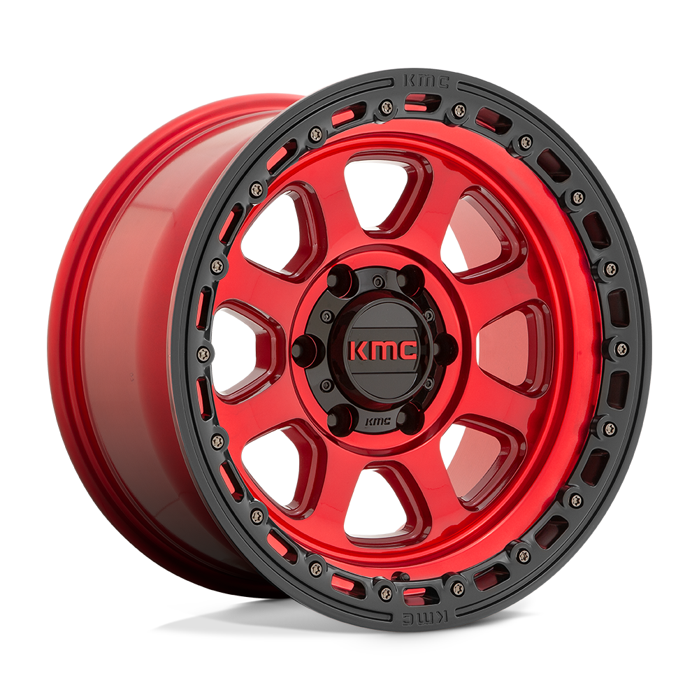 KMC WHEELS | CHASE Front View Red
