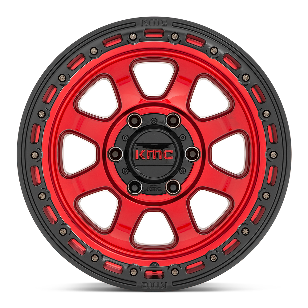 KMC WHEELS | CHASE Front View Red
