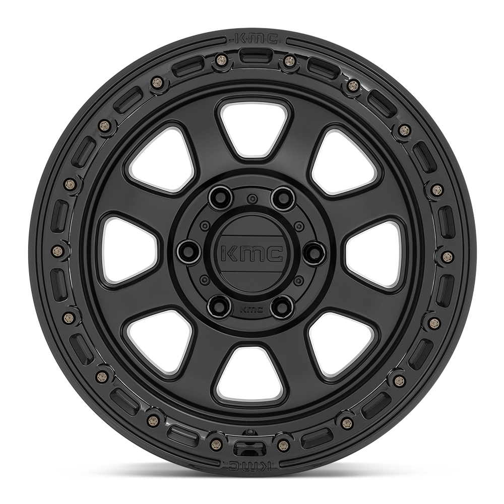 KMC WHEELS | CHASE Front View Black