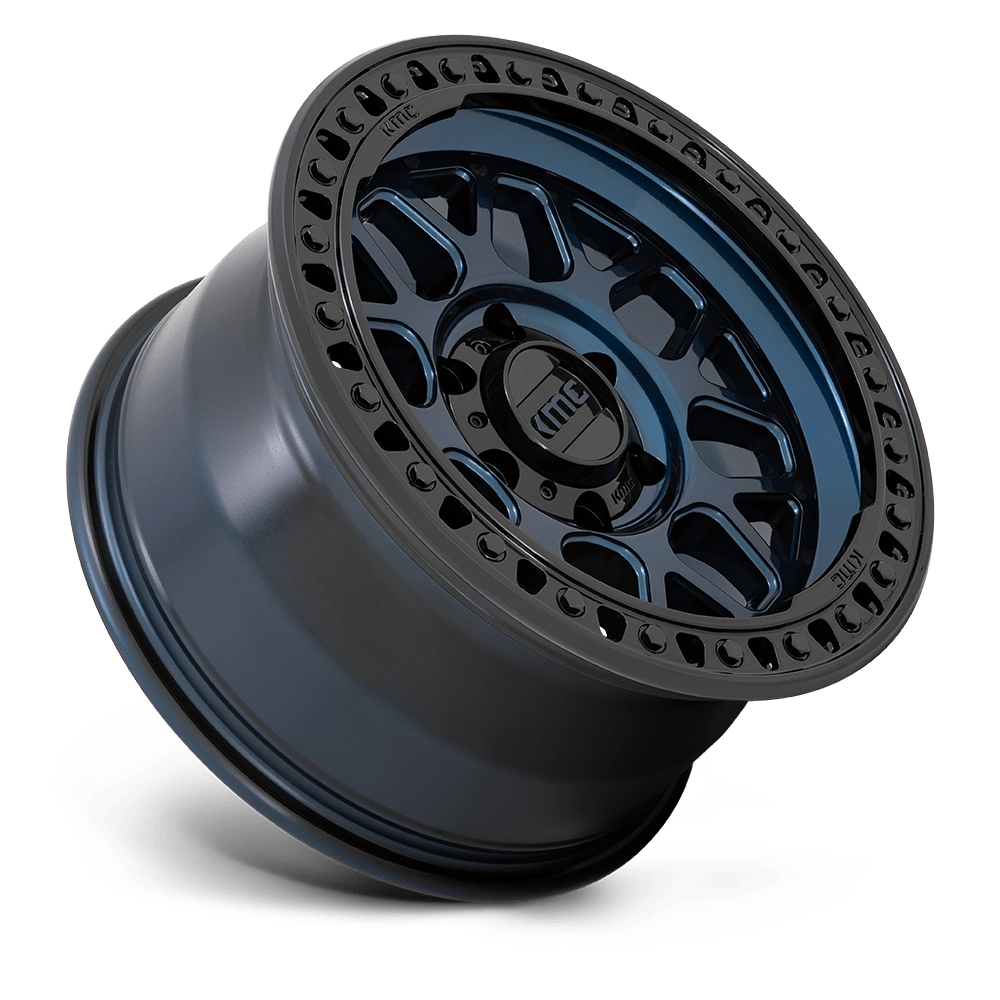 KMC WHEELS | GRS | MIDNIGHT BLUE W/ GLOSS BLACK LIP | SATIN BLACK