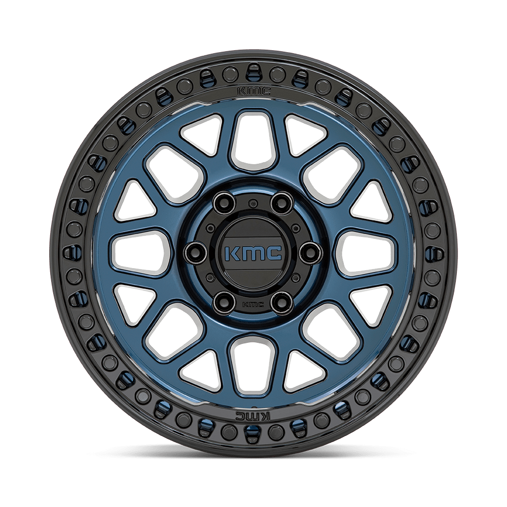 KMC WHEELS | GRS | MIDNIGHT BLUE W/ GLOSS BLACK LIP | SATIN BLACK