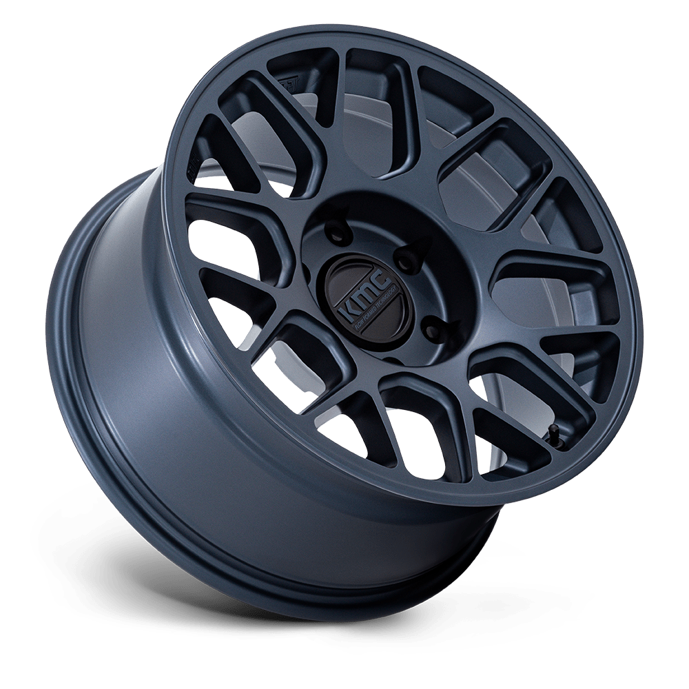 KMC WHEELS | HATCHET Front View Blue