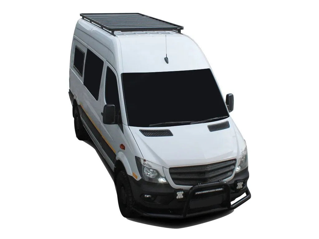 Mercedes-Benz Sprinter 144"/170" / L2/L3 / MWB/LWB Wheelbase w/OEM Tracks (2006-Current) Slimline II Roof Rack Kit / Tall