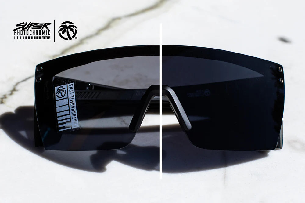Performance XL Lazer Face Sunglasses: SUPER Photochromic Lens Z87+ | Black Frame