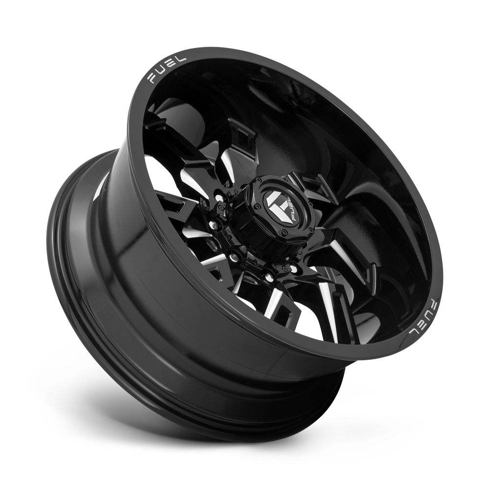 Fuel Wheels | LOCKDOWN Front View Black