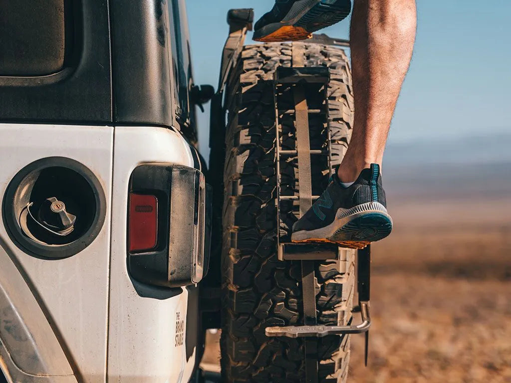 Front Runner Spare Wheel Step Front View