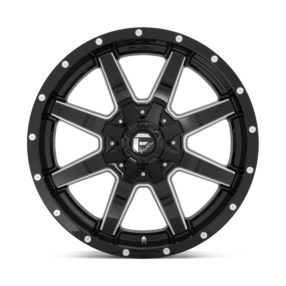 Fuel Wheels | MAVERICK Front View Black
