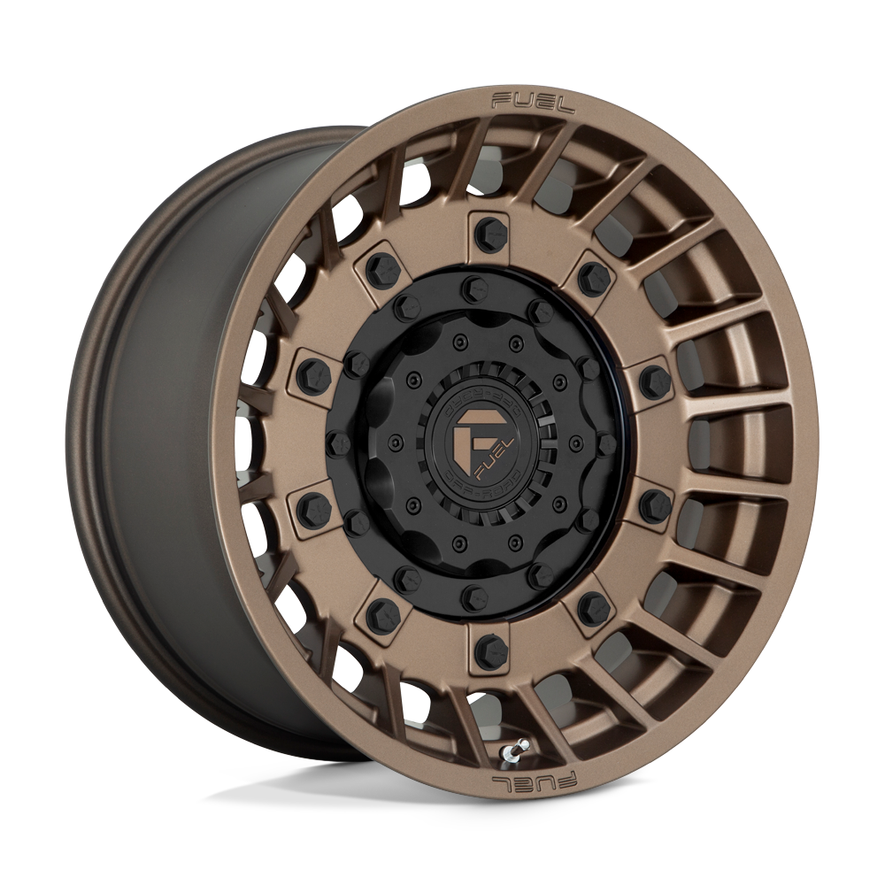 Fuel Wheels | MILITIA Front View Bronze
