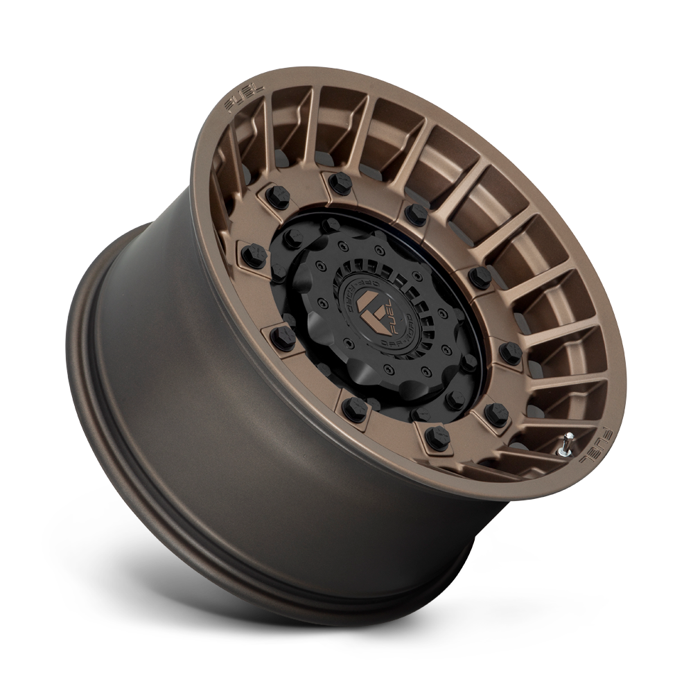 Fuel Wheels | MILITIA Front View Bronze