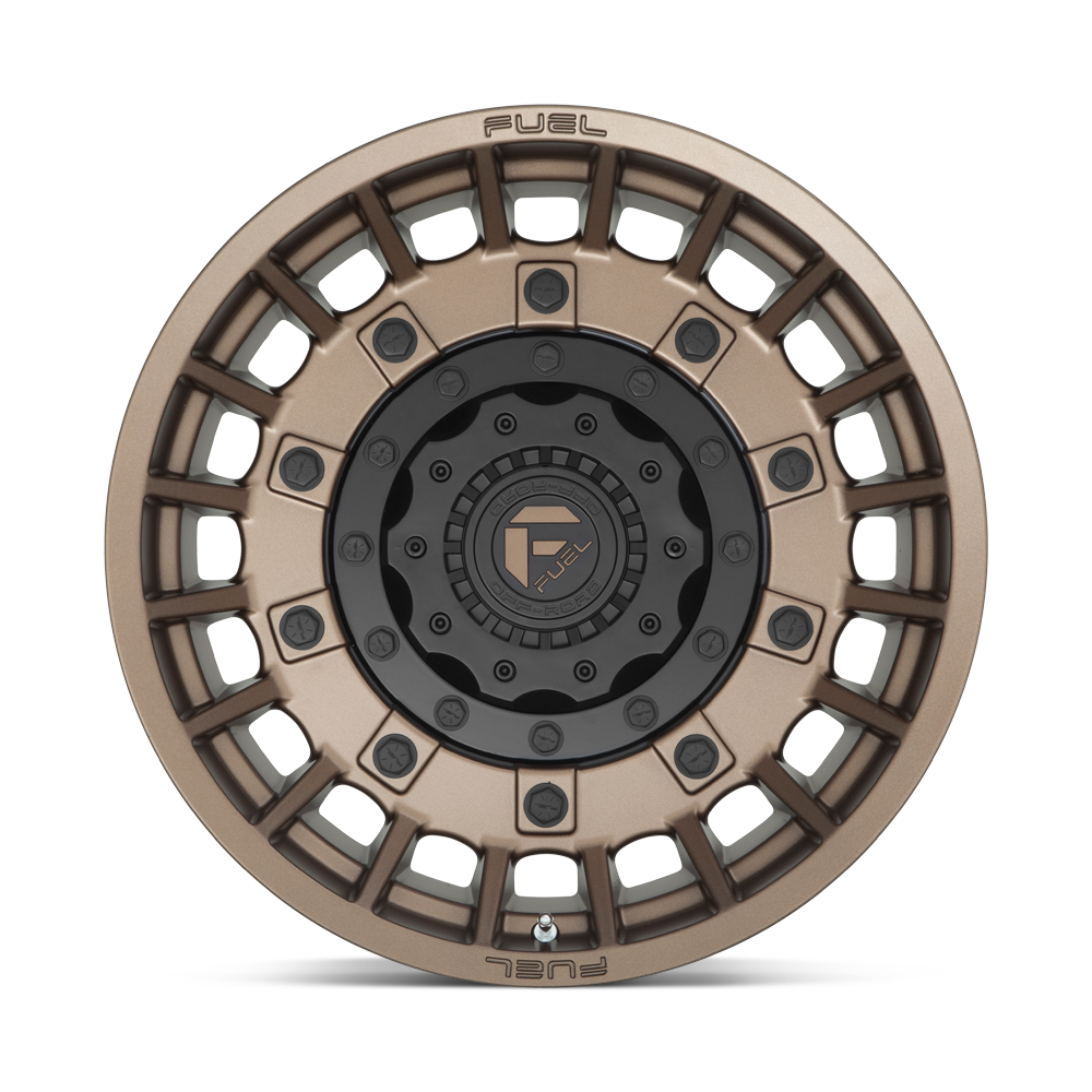 Fuel Wheels | MILITIA Front View Bronze