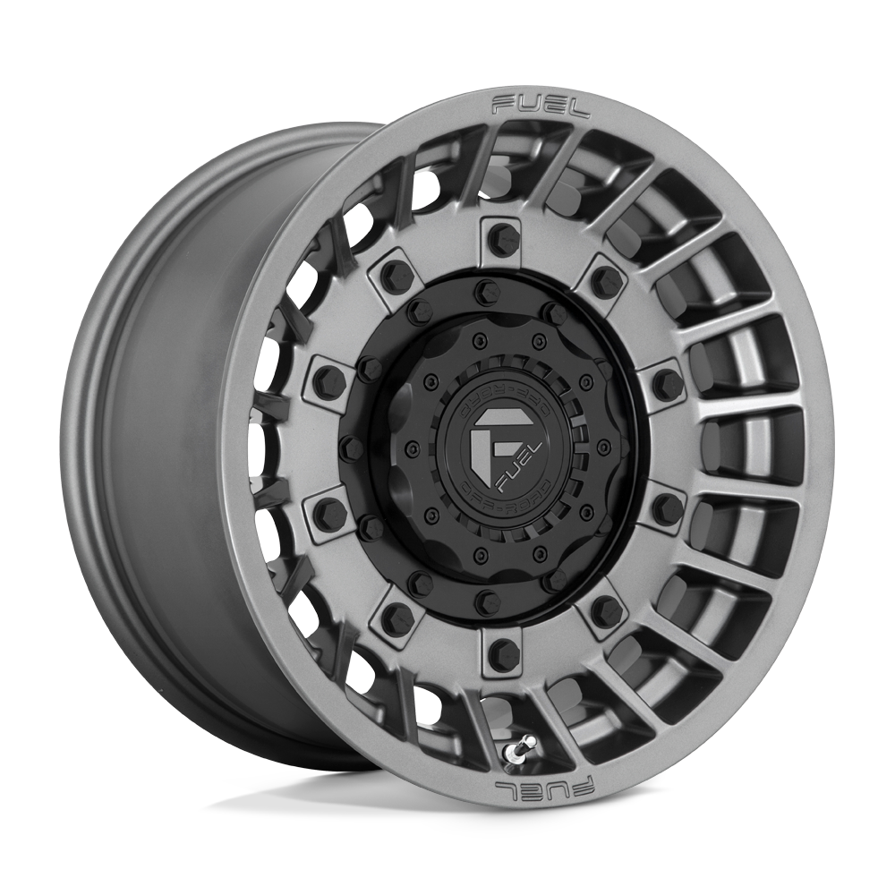 Fuel Wheels | MILITIA Front View Grey