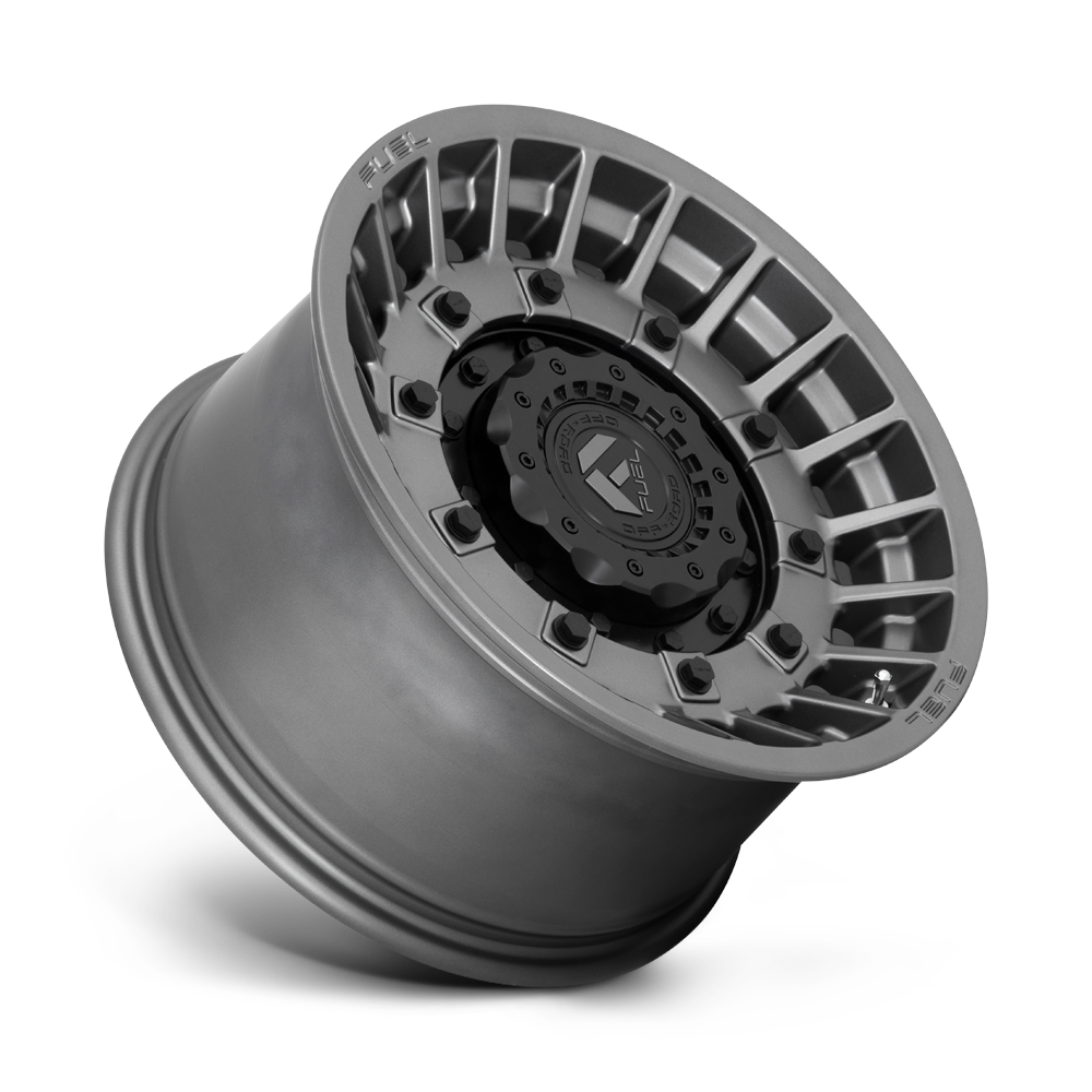 Fuel Wheels | MILITIA Front View Grey