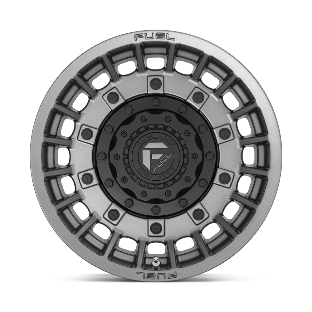 Fuel Wheels | MILITIA Front View Grey