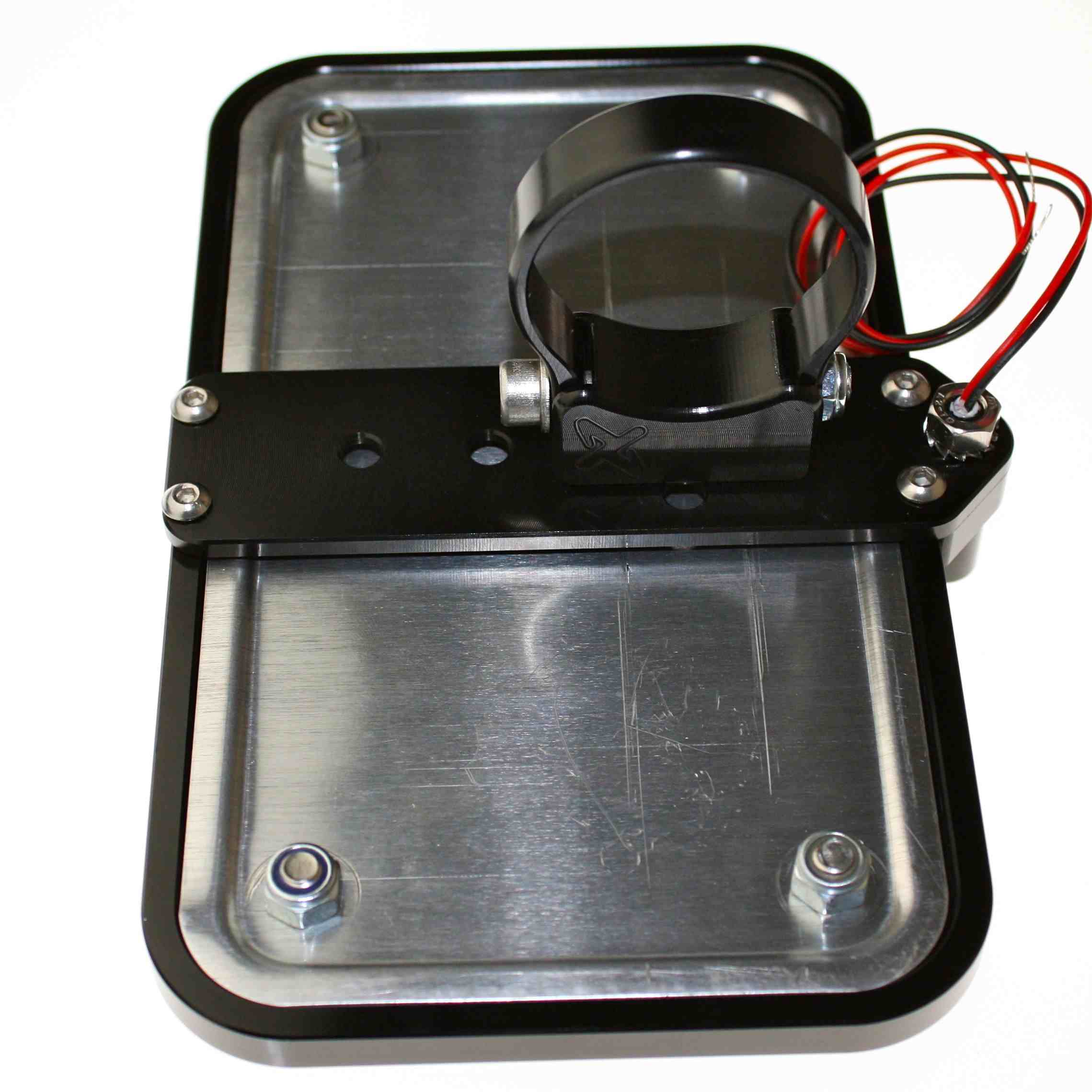 Cage Mounted LED License Plate Frame Rear View