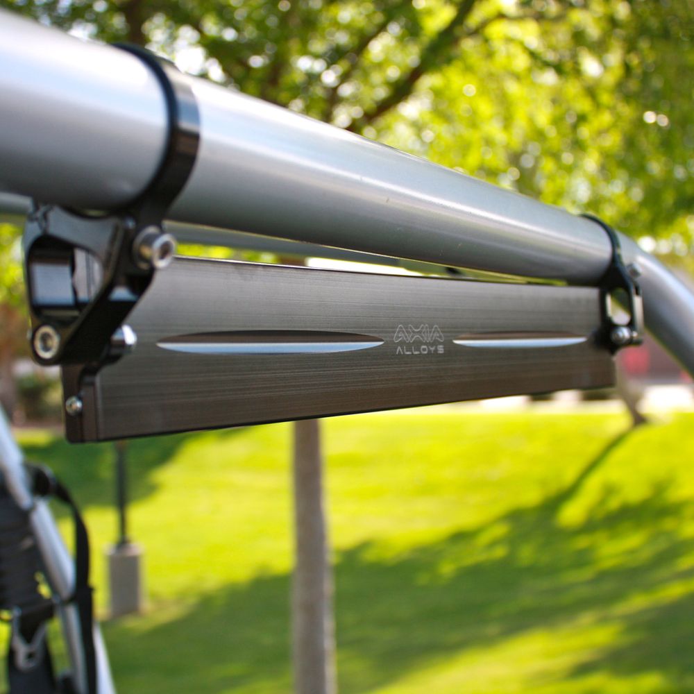 17″ Wide Panoramic Rearview Mirror – 1.5″ Arms Front View