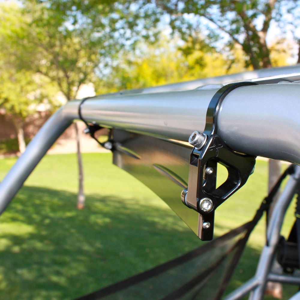 17″ Wide Panoramic Rearview Mirror – 1.5″ Arms Front View