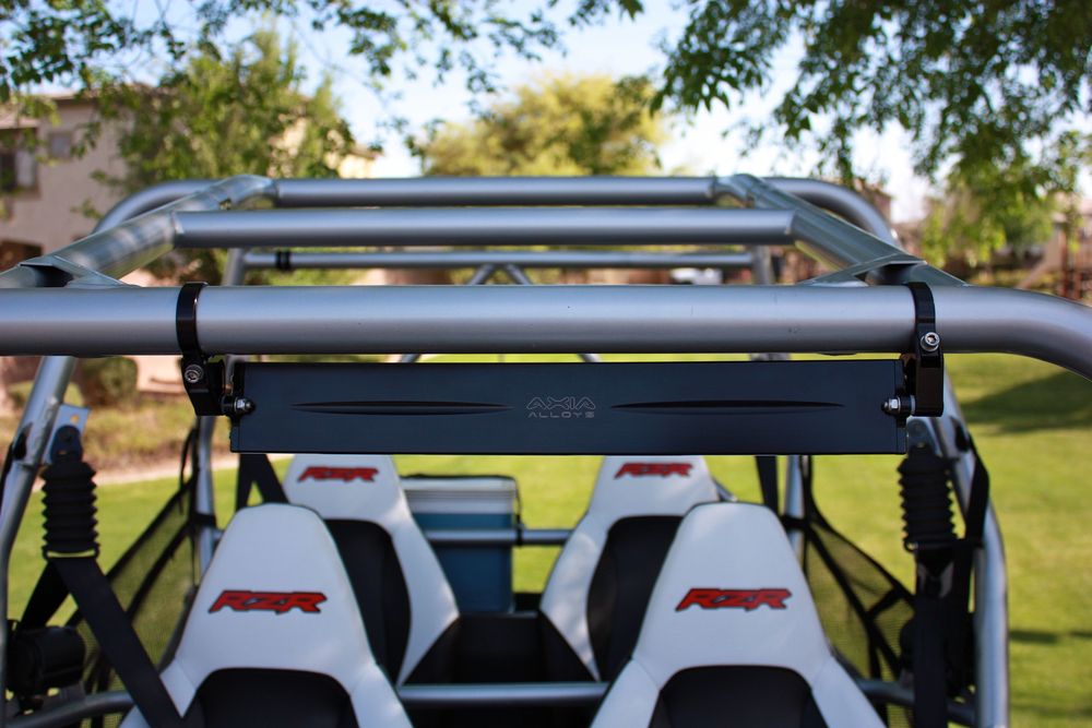 17″ Wide Panoramic Rearview Mirror – 1.5″ Arms Front View