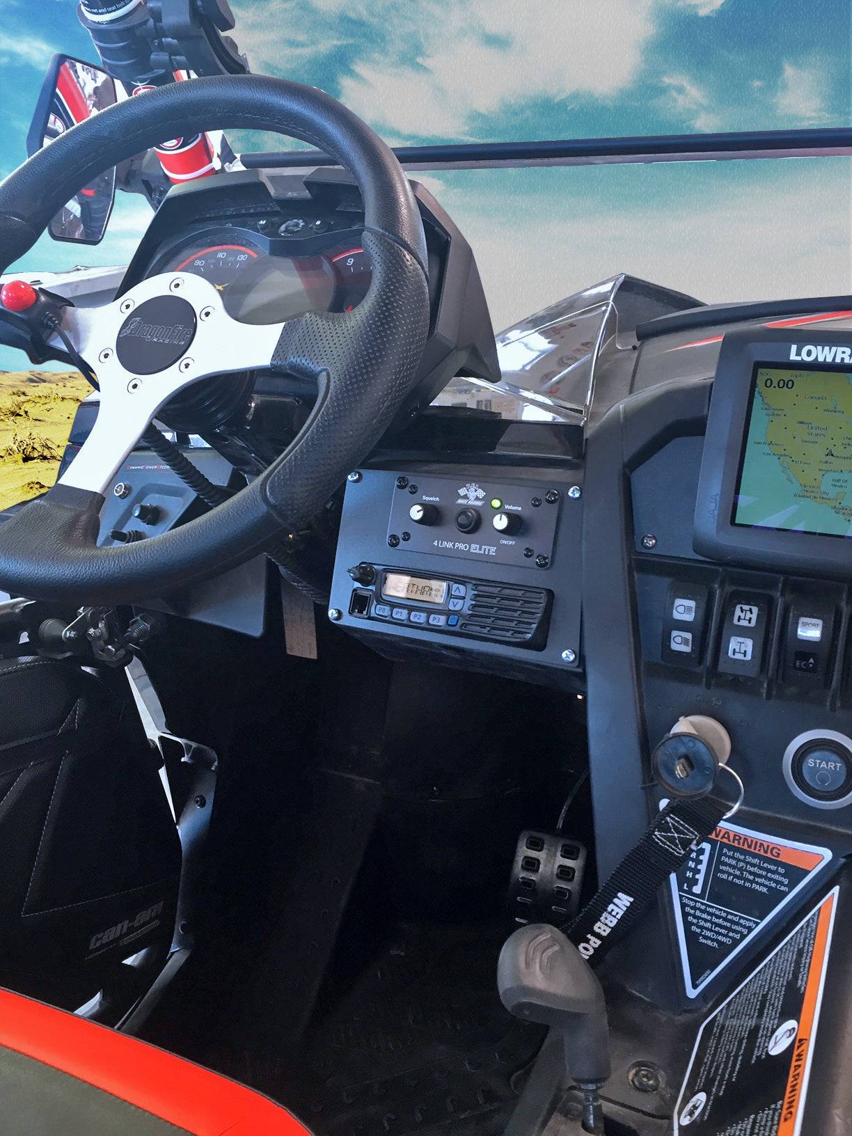 PCI Can-Am Maverick Radio Intercom Bracket